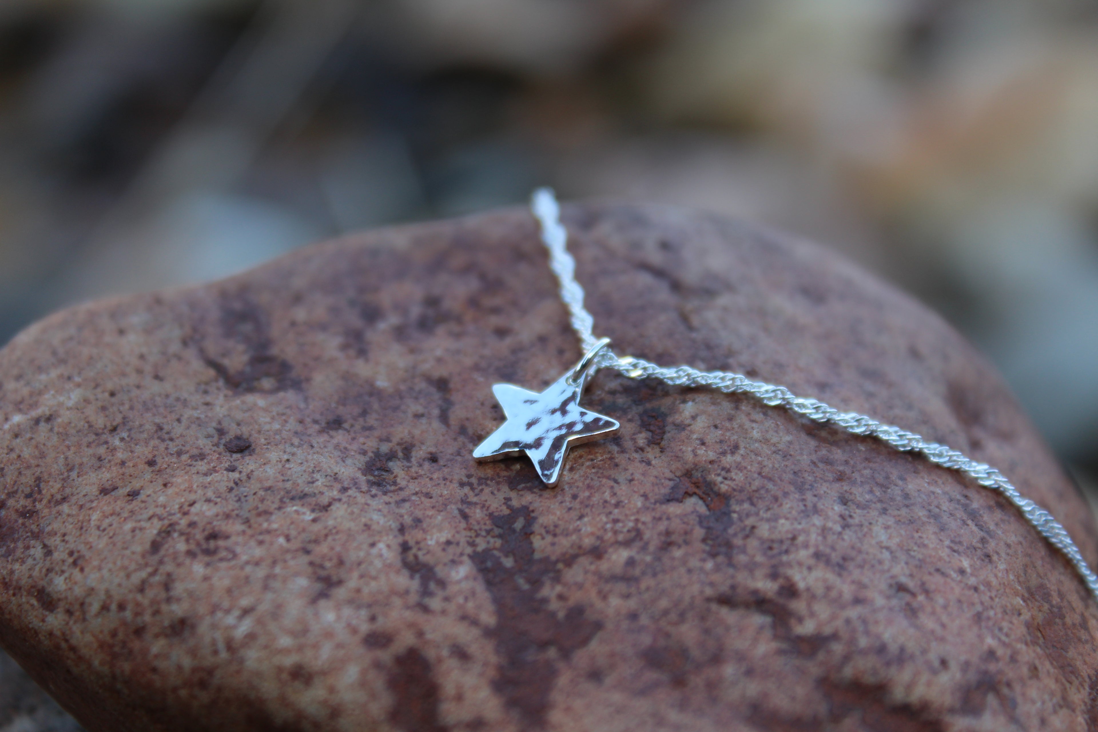 Sterling Silver Personalised Celestial Star Necklace