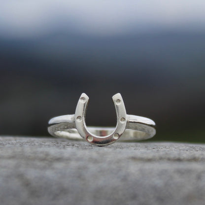 Sterling Silver Scottish Lucky Horseshoe Ring