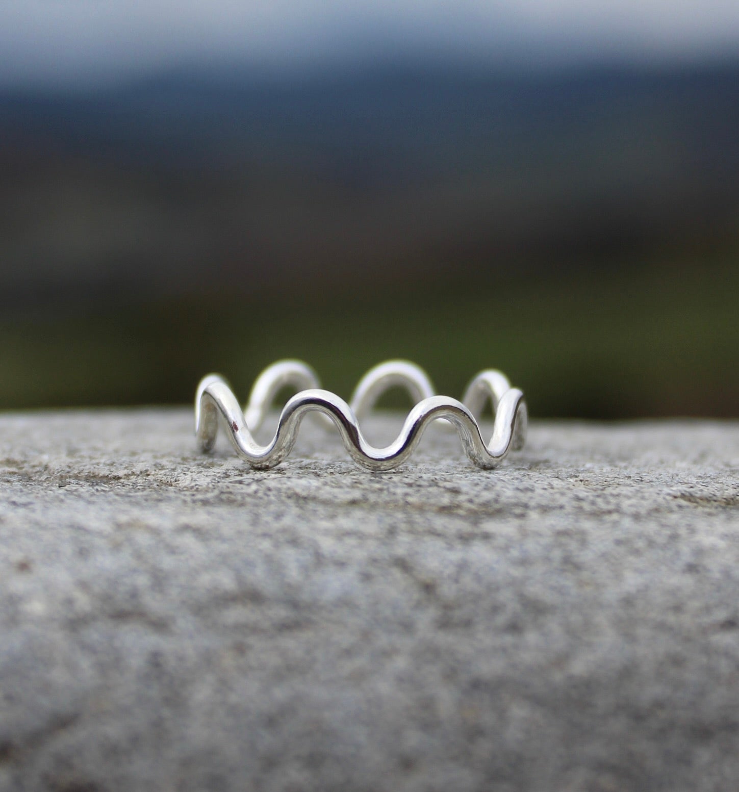 Sterling Silver Funky Wiggle Ring