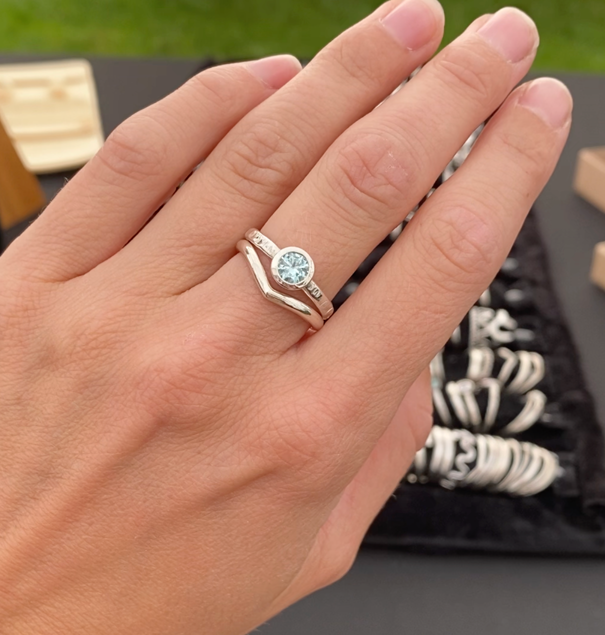 Sterling Silver Wishbone V Shaped Ring