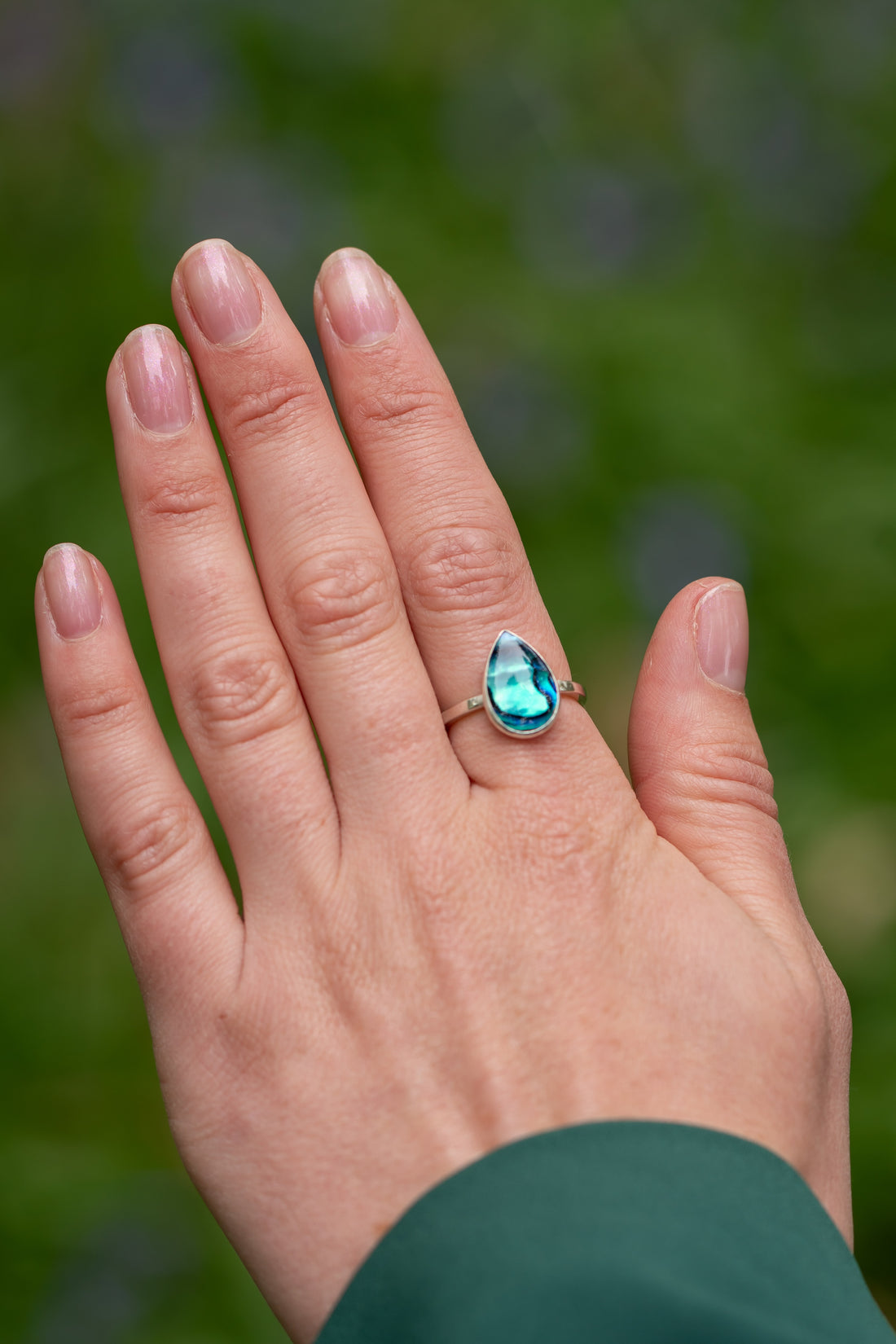 Sterling Silver Mara Ring with Paua Shell